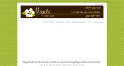 Desktop Screenshot of magnoliafleursetsaveurs.com